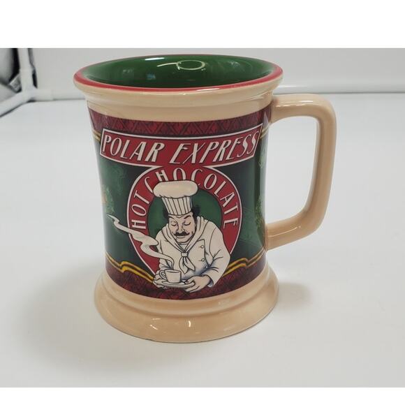 Polar Express 3D Embossed Heavy Hot Chocolate Coffee Cup Mug 12 oz, PRE-OWNED - Picture 1 of 7